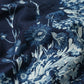 45R Indigo Khadi Bouquet Stripe Dress