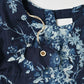 45R Indigo Khadi Bouquet Stripe Dress