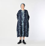 45R Indigo Khadi Bouquet Stripe Dress