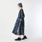 45R Indigo Khadi Bouquet Stripe Dress