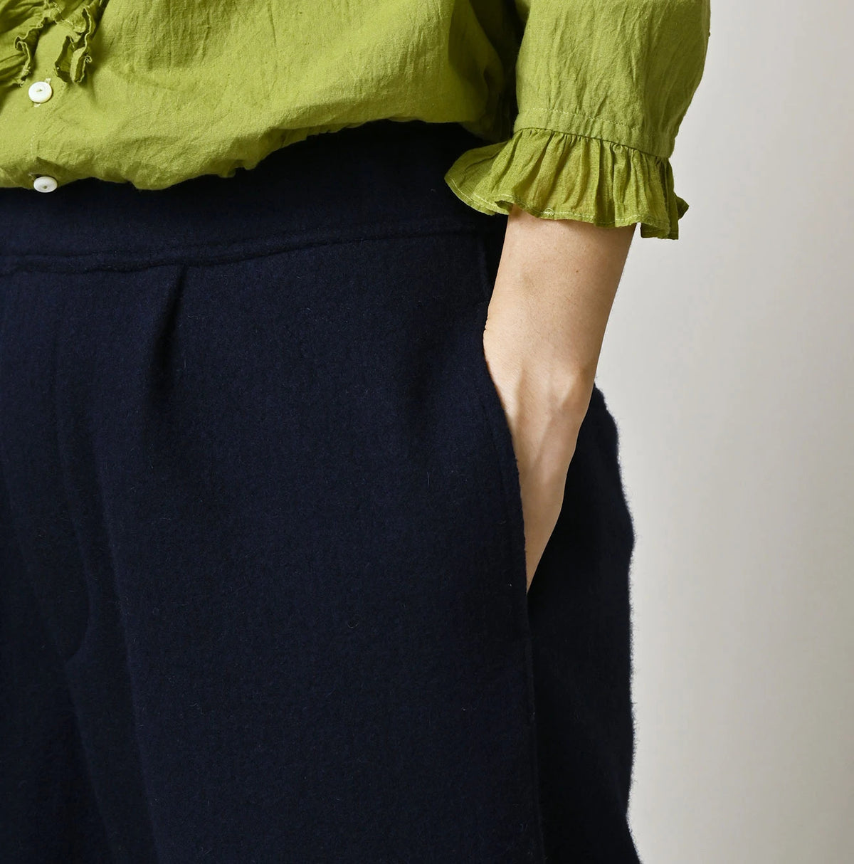 45R Jersey Melton Lucy Bermuda Pants