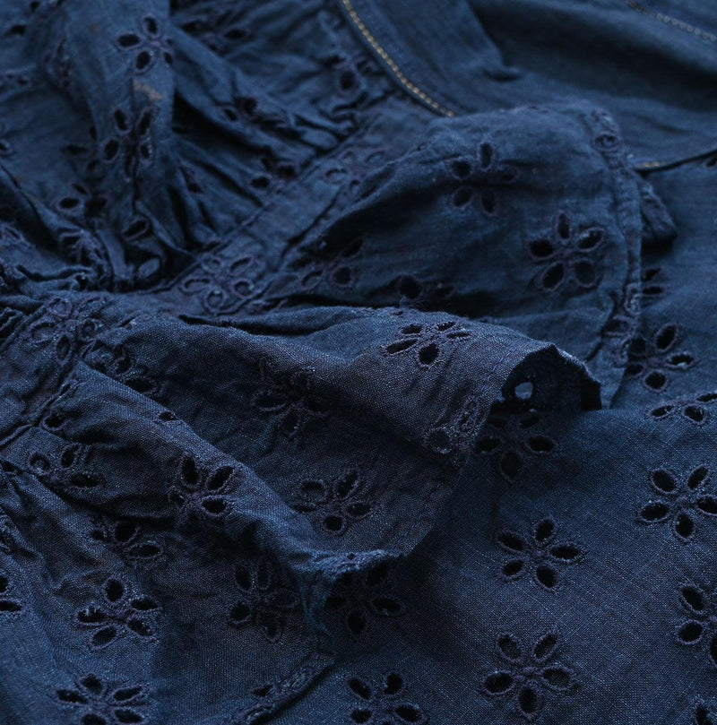 Indigo Cutwork Tenjiku M-shirt - 45R by 45rpm studio
