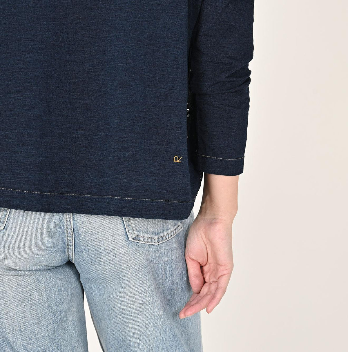 Indigo Cutwork Tenjiku M-shirt - 45R by 45rpm studio