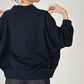 45R Indigo Smooth Knit Dolman Sleeve Top