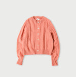 45R Shetland Cable Felted Cardigan