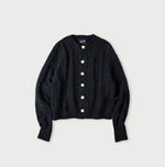 45R Shetland Cable Felted Cardigan