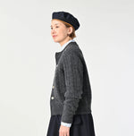 45R Shetland Cable Felted Cardigan