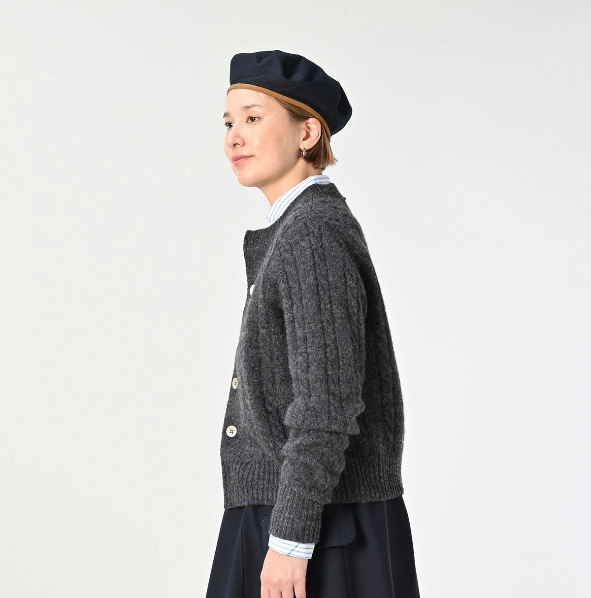 45R Shetland Cable Felted Cardigan - Image 7