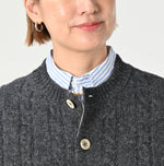 45R Shetland Cable Felted Cardigan