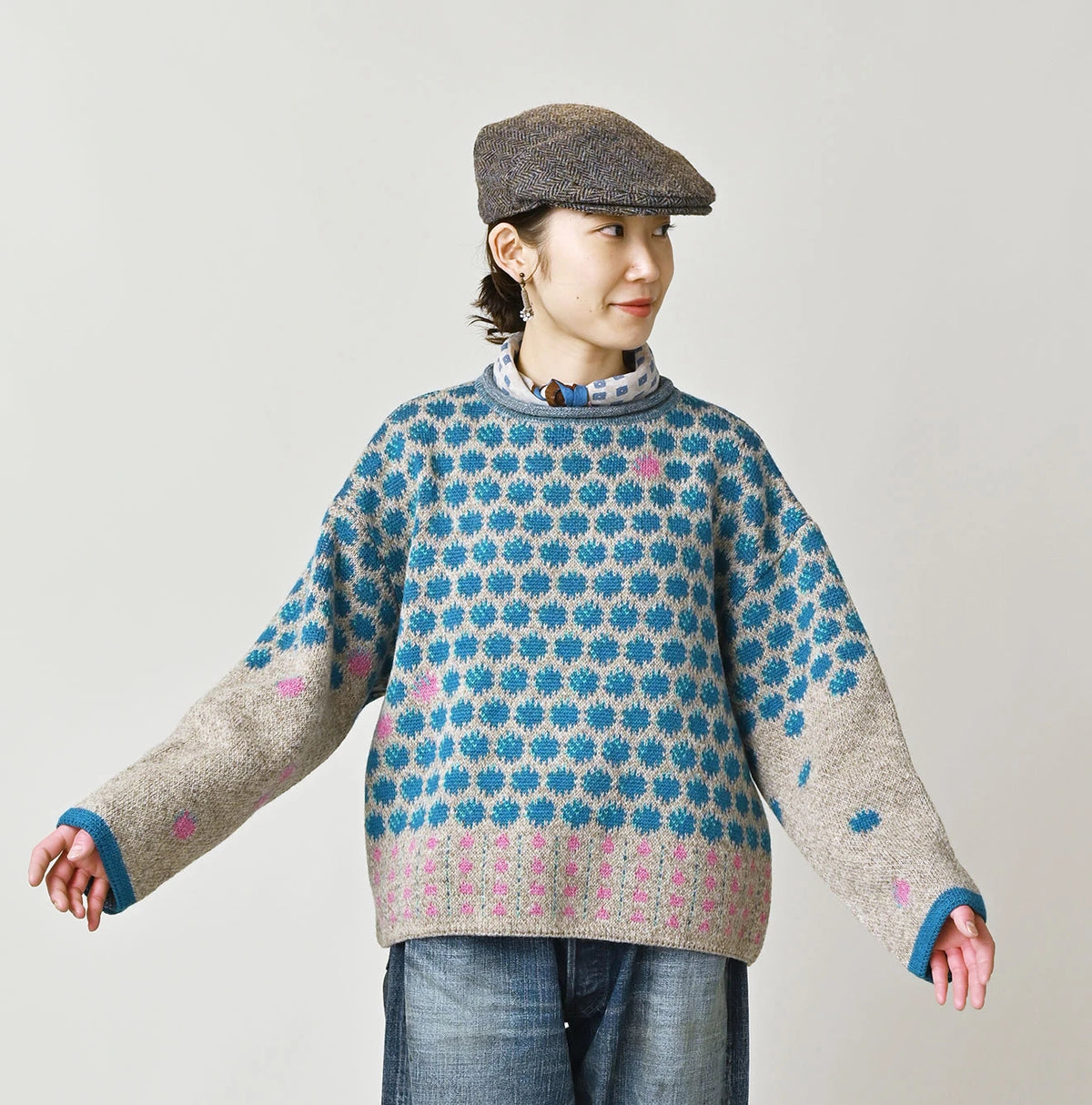 45R Saijiki Igaguri Komon Sweater - Image 9