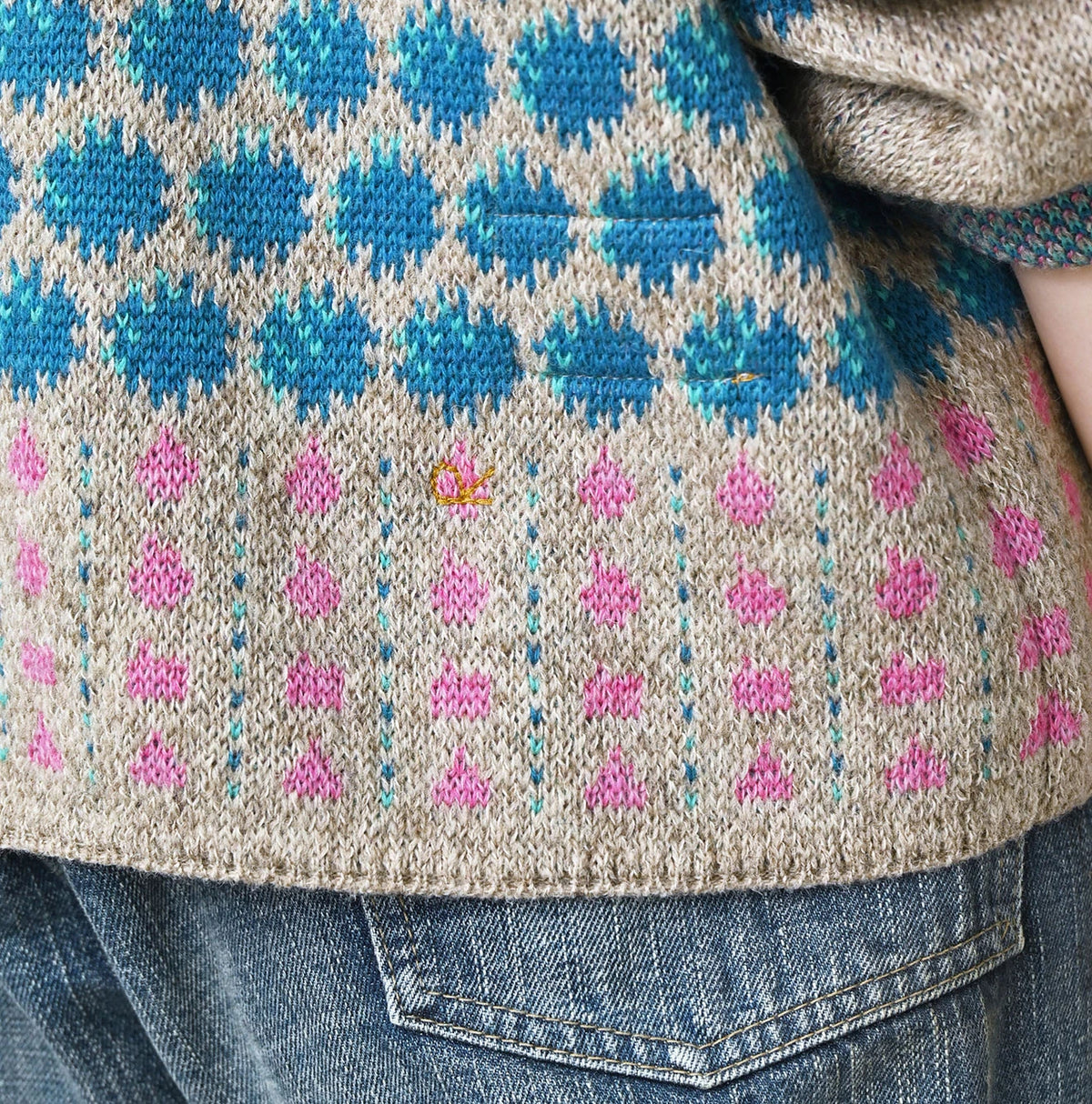 45R Saijiki Igaguri Komon Sweater