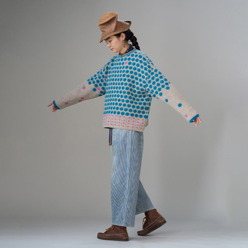 Saijiki Igaguri Komon Sweater - Image 4