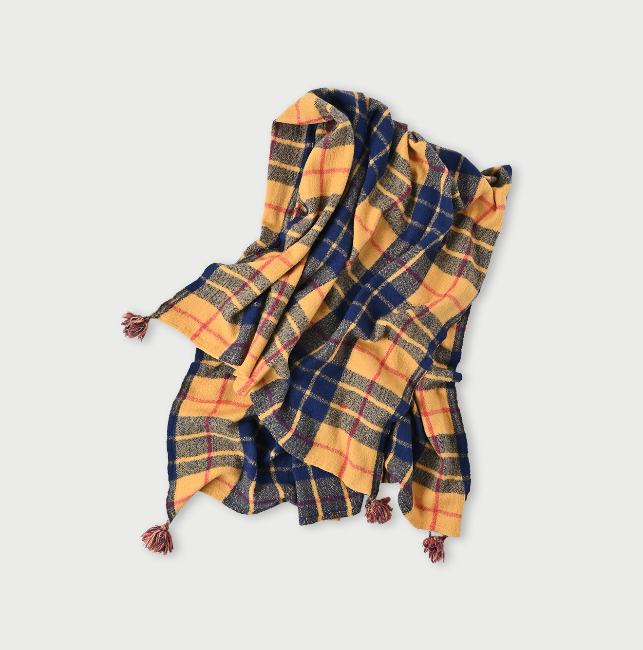 Madras Boiled Wool Stole