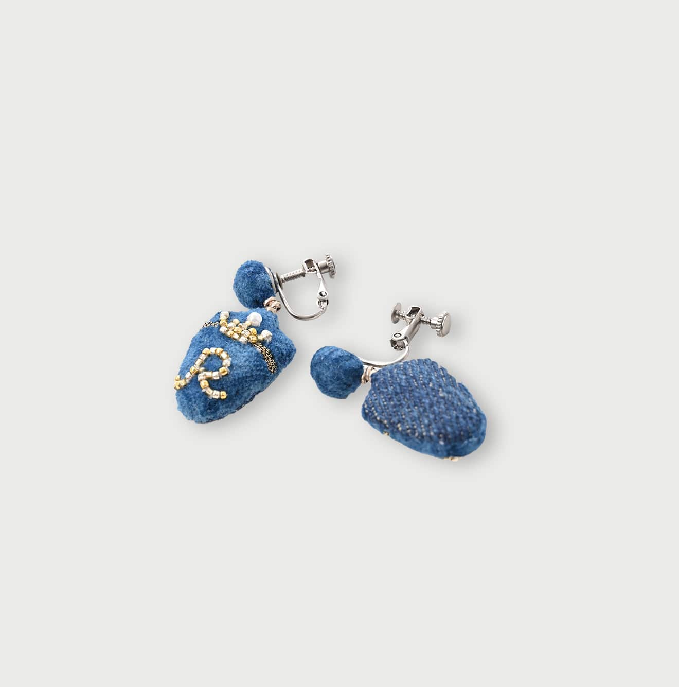 Indigo Emblem Earrings