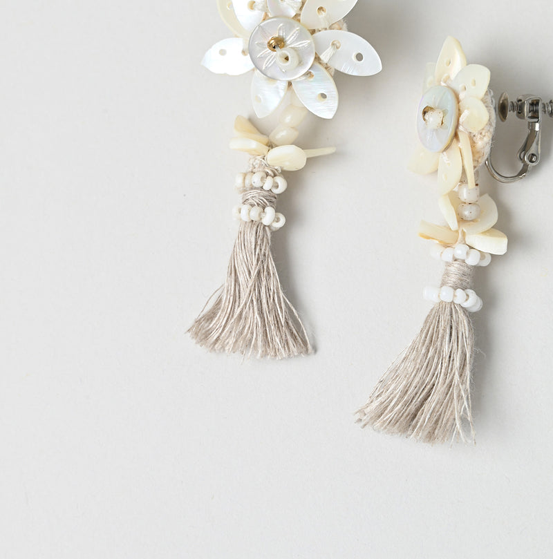 Sun Shell Flower Earrings