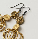 45R Brass Earrings
