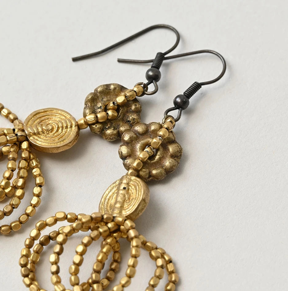 45R Brass Earrings - Image 3