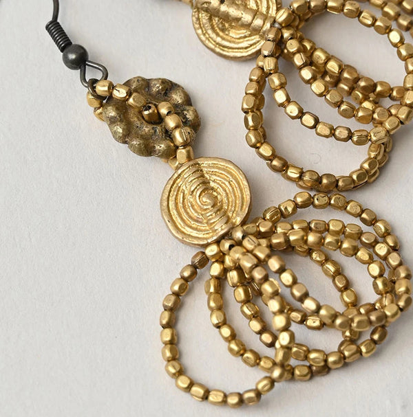 45R Brass Earrings