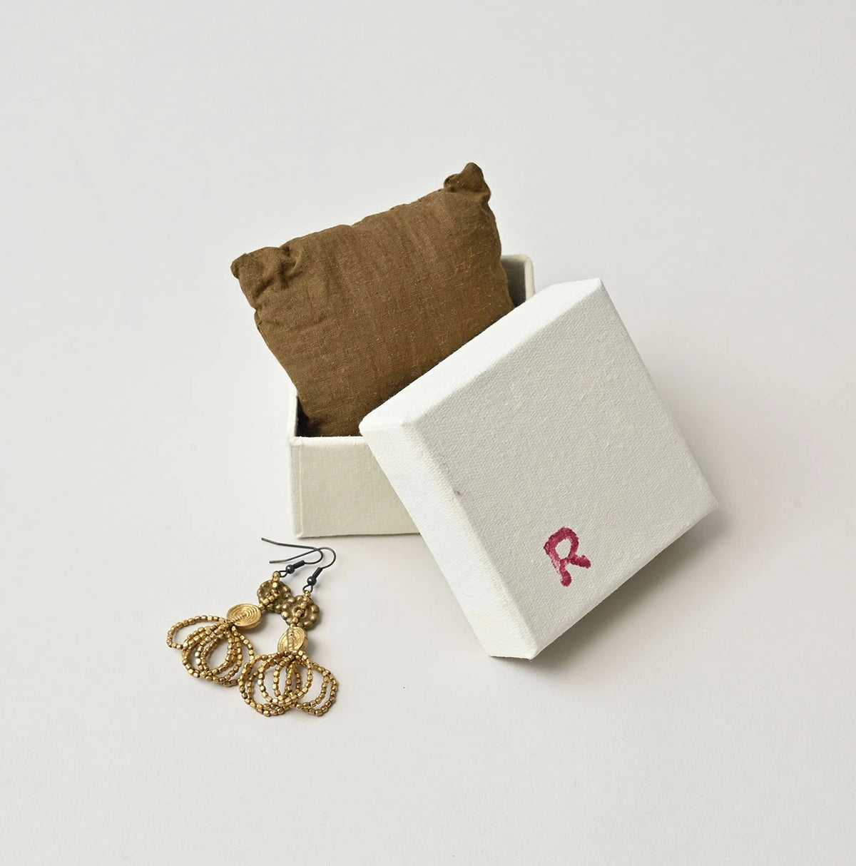 45R Brass Earrings