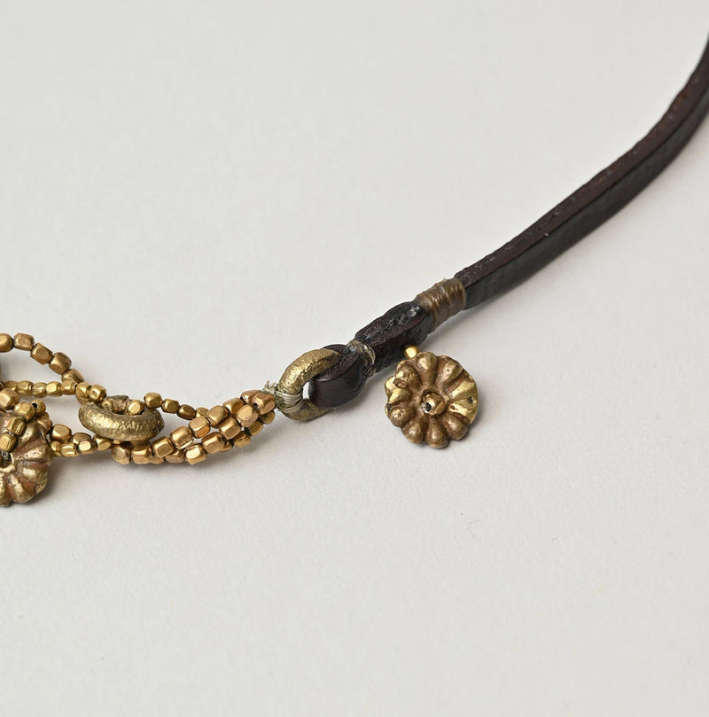 45R Brass Leather 2-Way Choker - Image 8