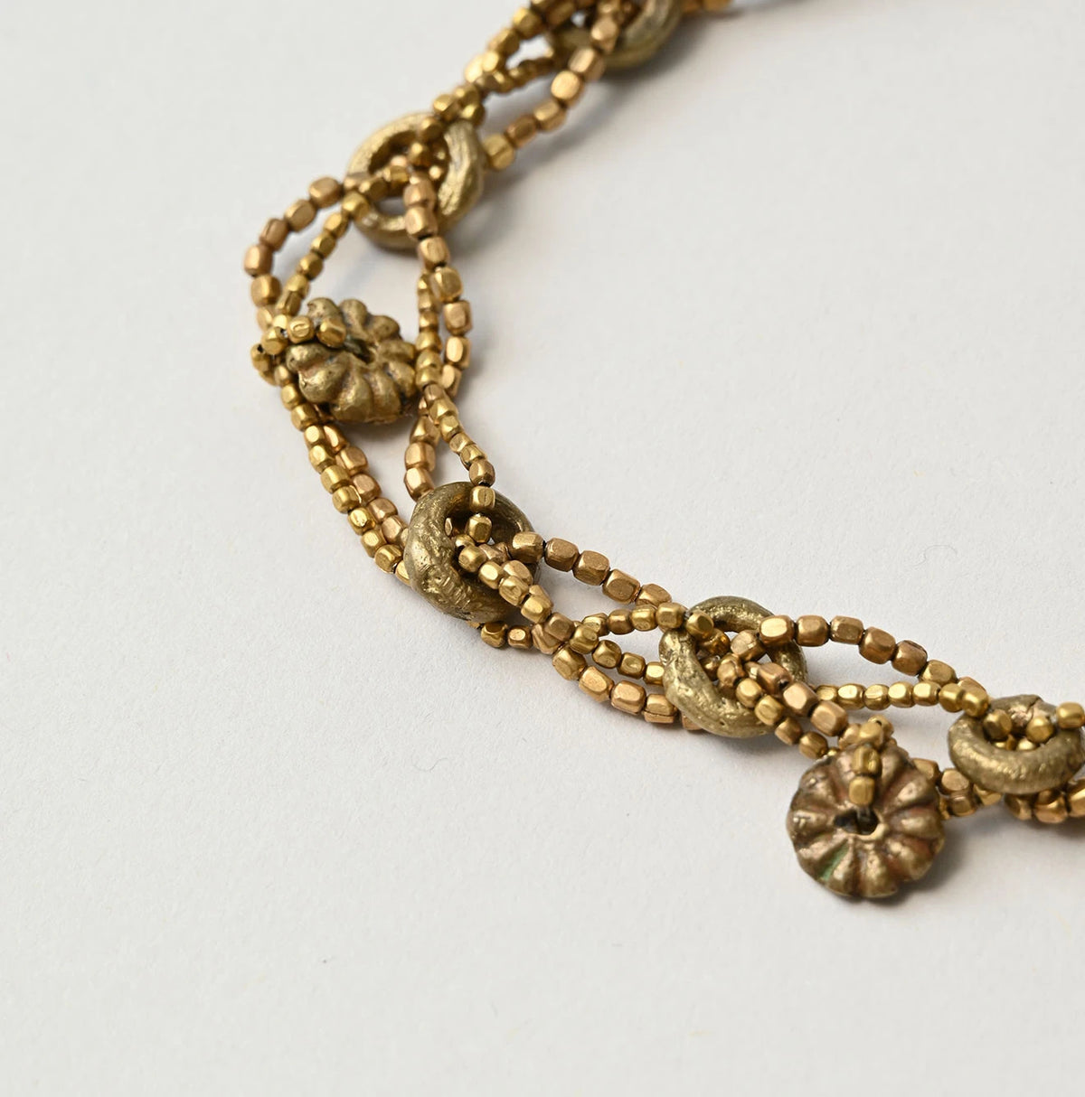 45R Brass Leather 2-Way Choker