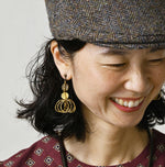 45R Brass Earrings