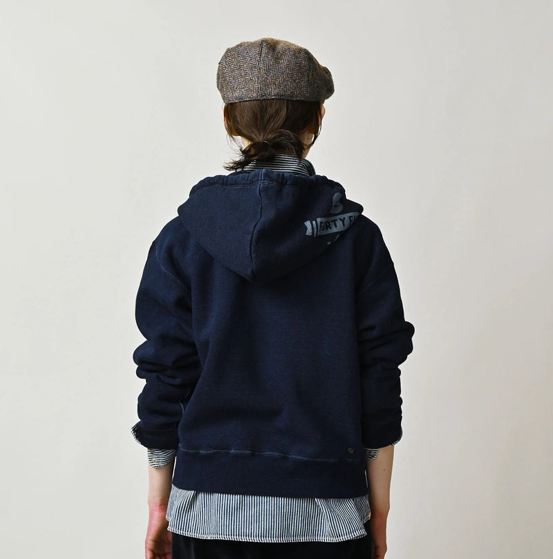 45R Indigo College Hood Drawstring Pouch - Image 8