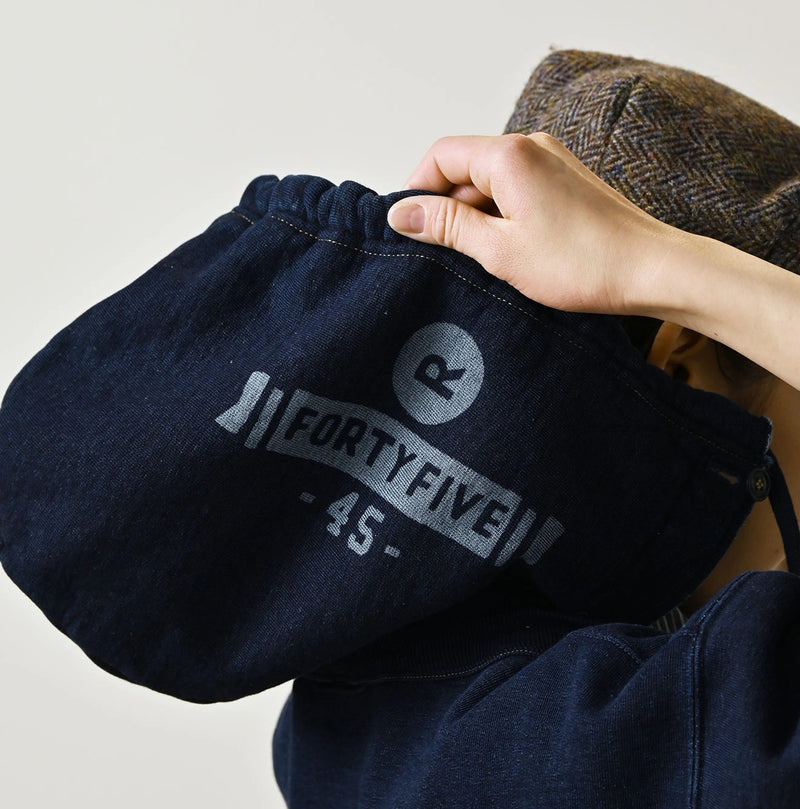 45R Indigo College Hood Drawstring Pouch - Image 12