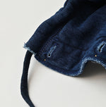 45R Indigo College Hood Drawstring Pouch