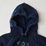 45R Indigo College Hood Drawstring Pouch