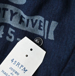 45R Indigo College Hood Drawstring Pouch
