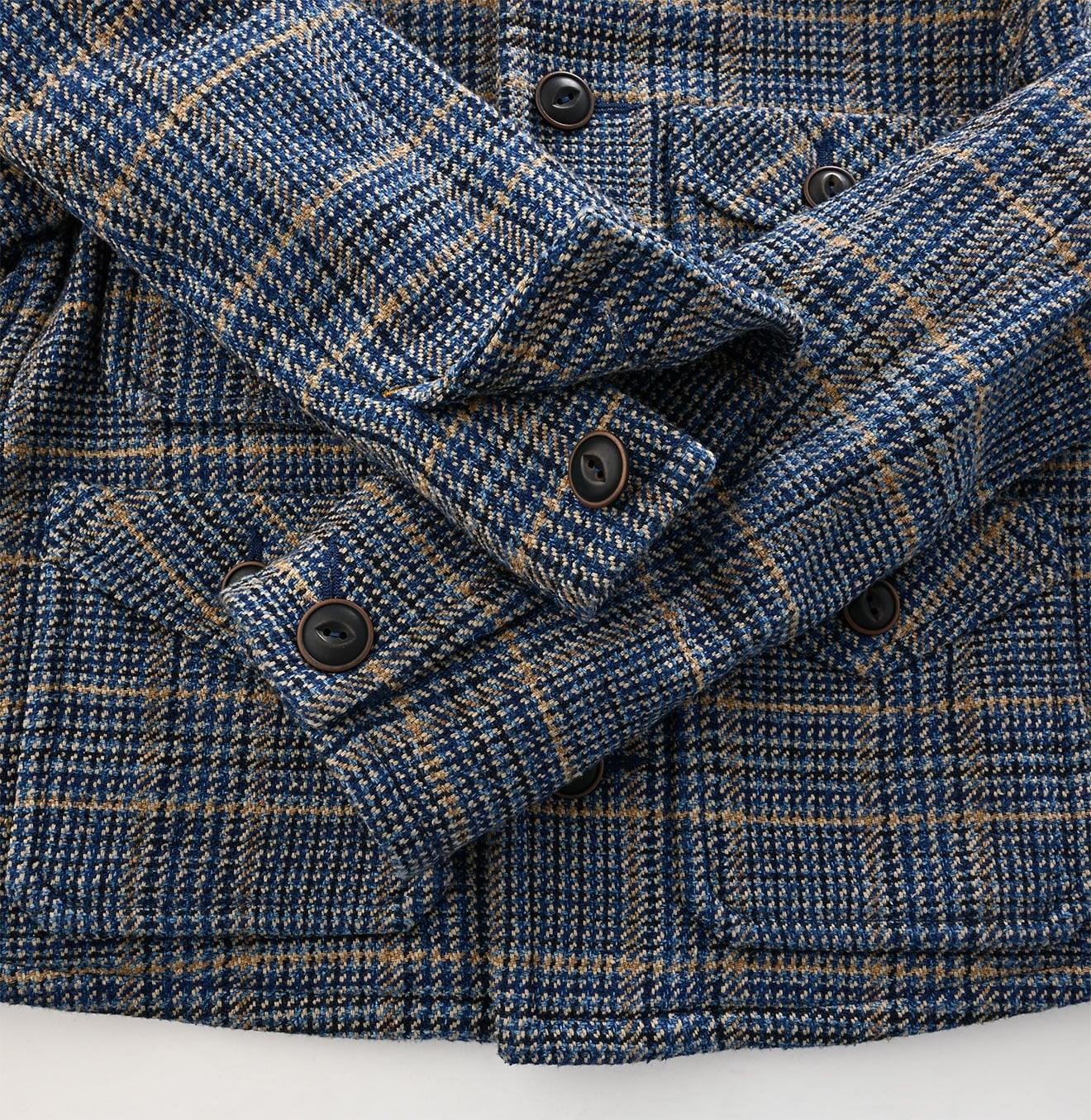 Indigo Cotton Tweed Annie Jacket