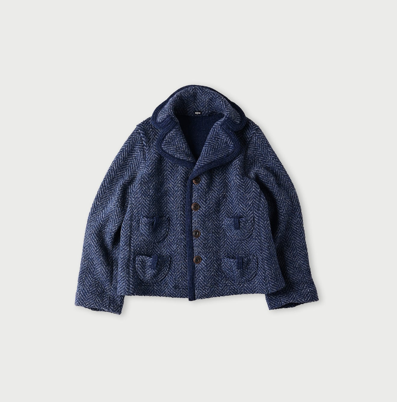 45R Shetland Knit Tweed Jacket