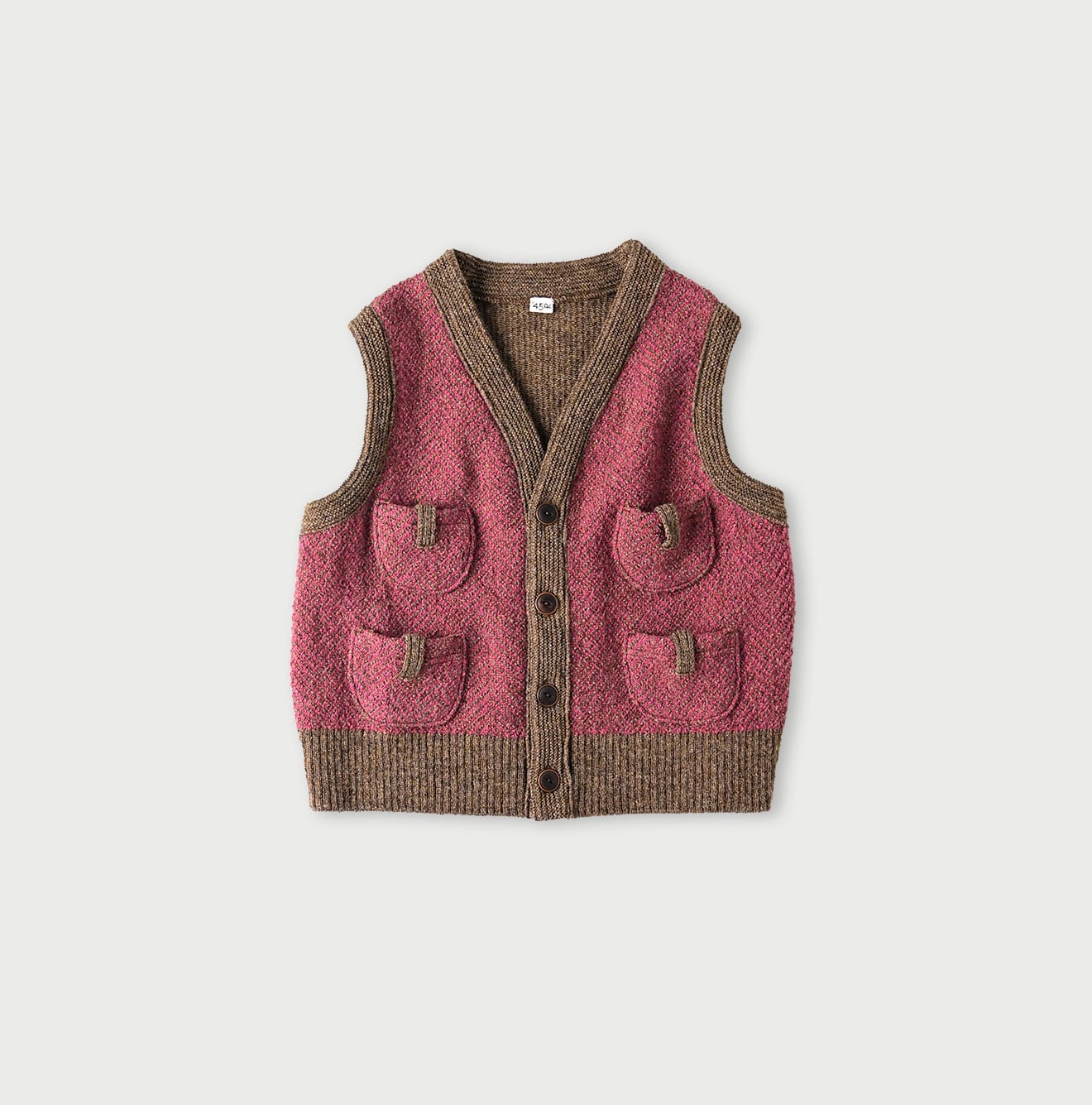 45R Shetland Knit Tweed 908 Vest