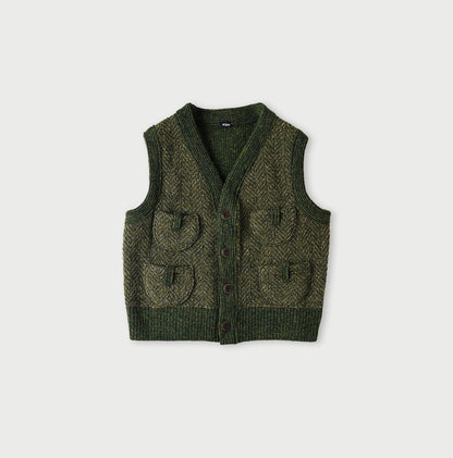 45R Shetland Knit Tweed 908 Vest