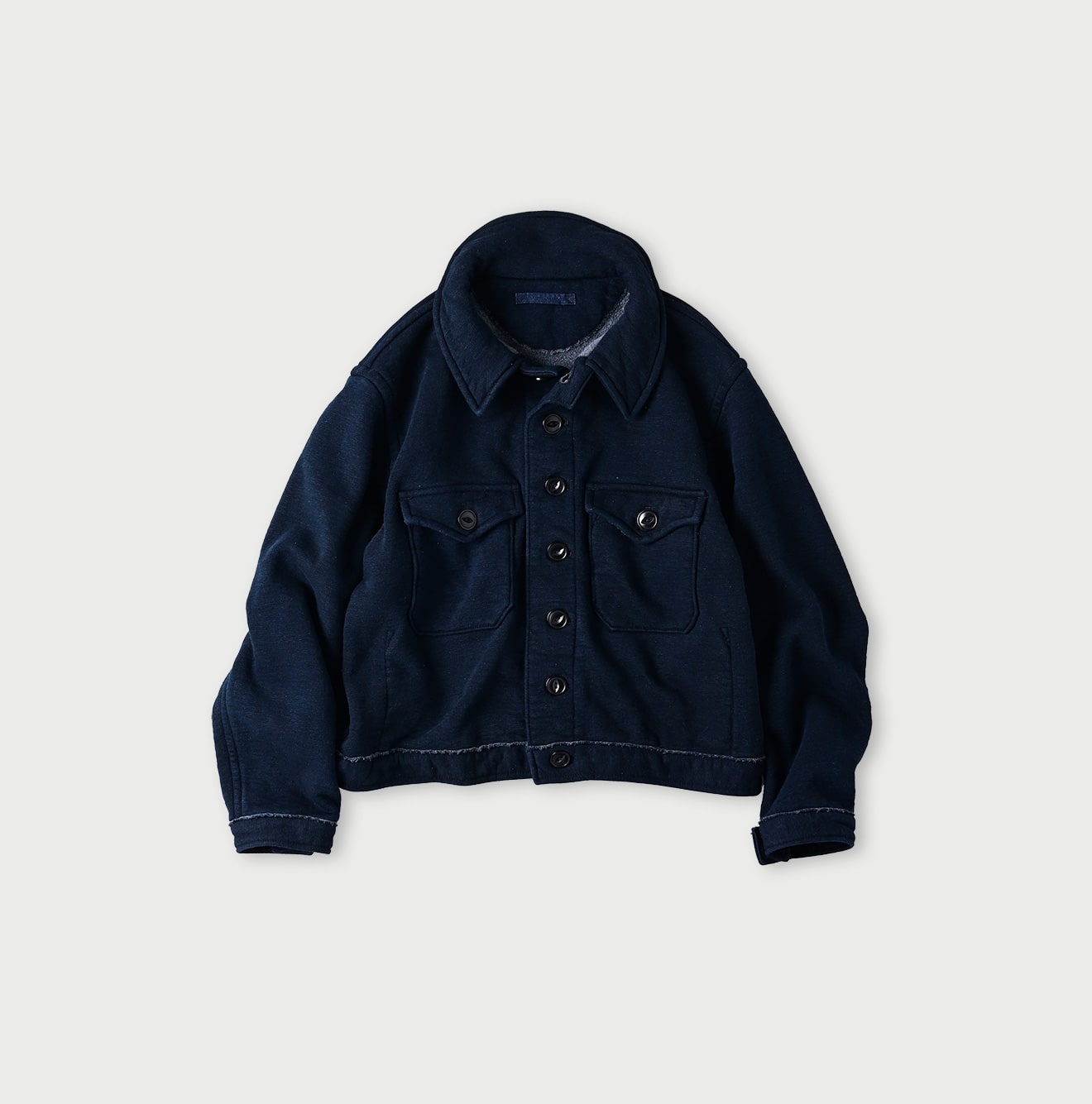 Indigo Hokkaido Cotton Fleece Annie Blouson