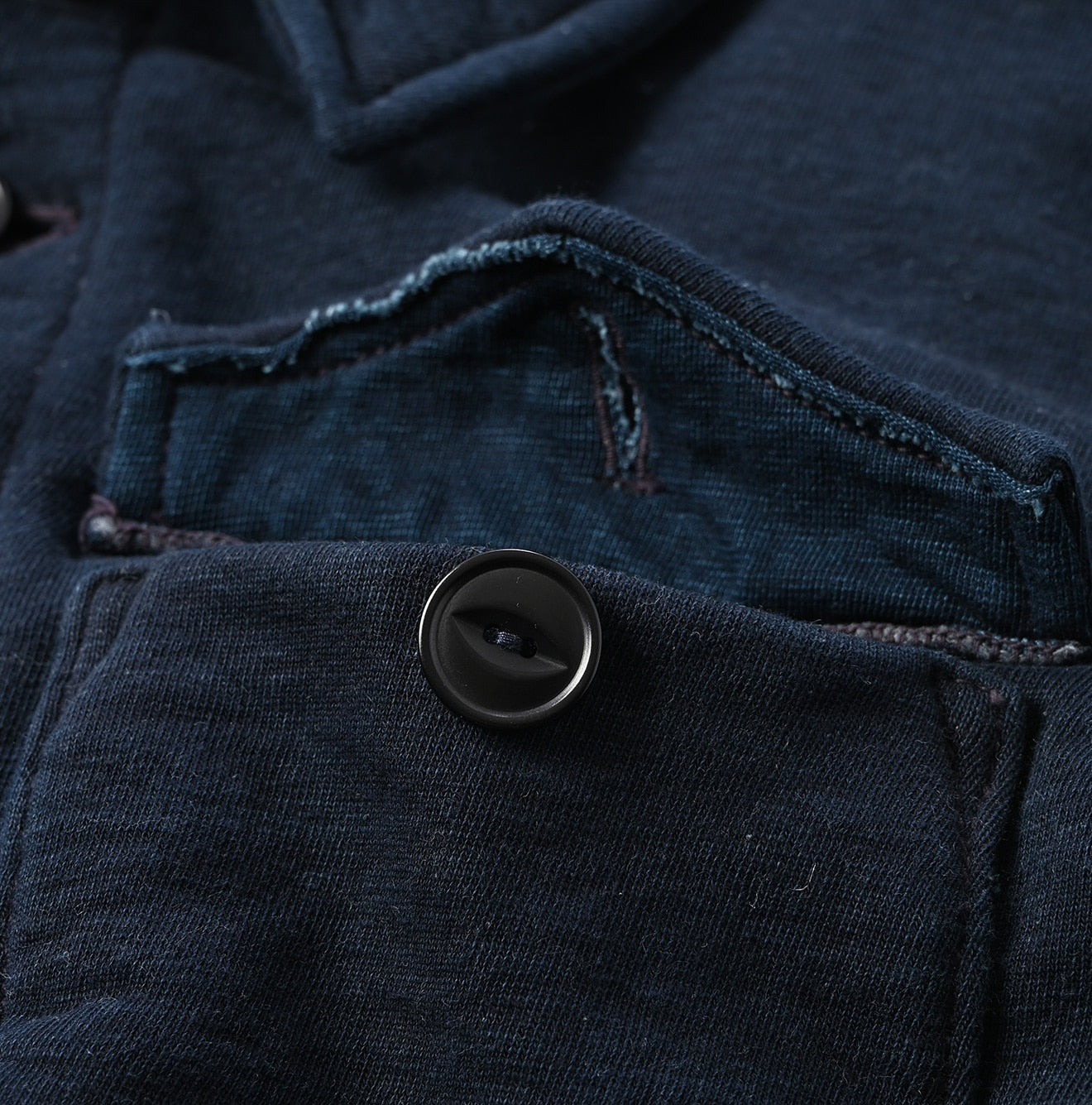 45R Indigo Hokkaido Cotton Fleece Annie Blouson