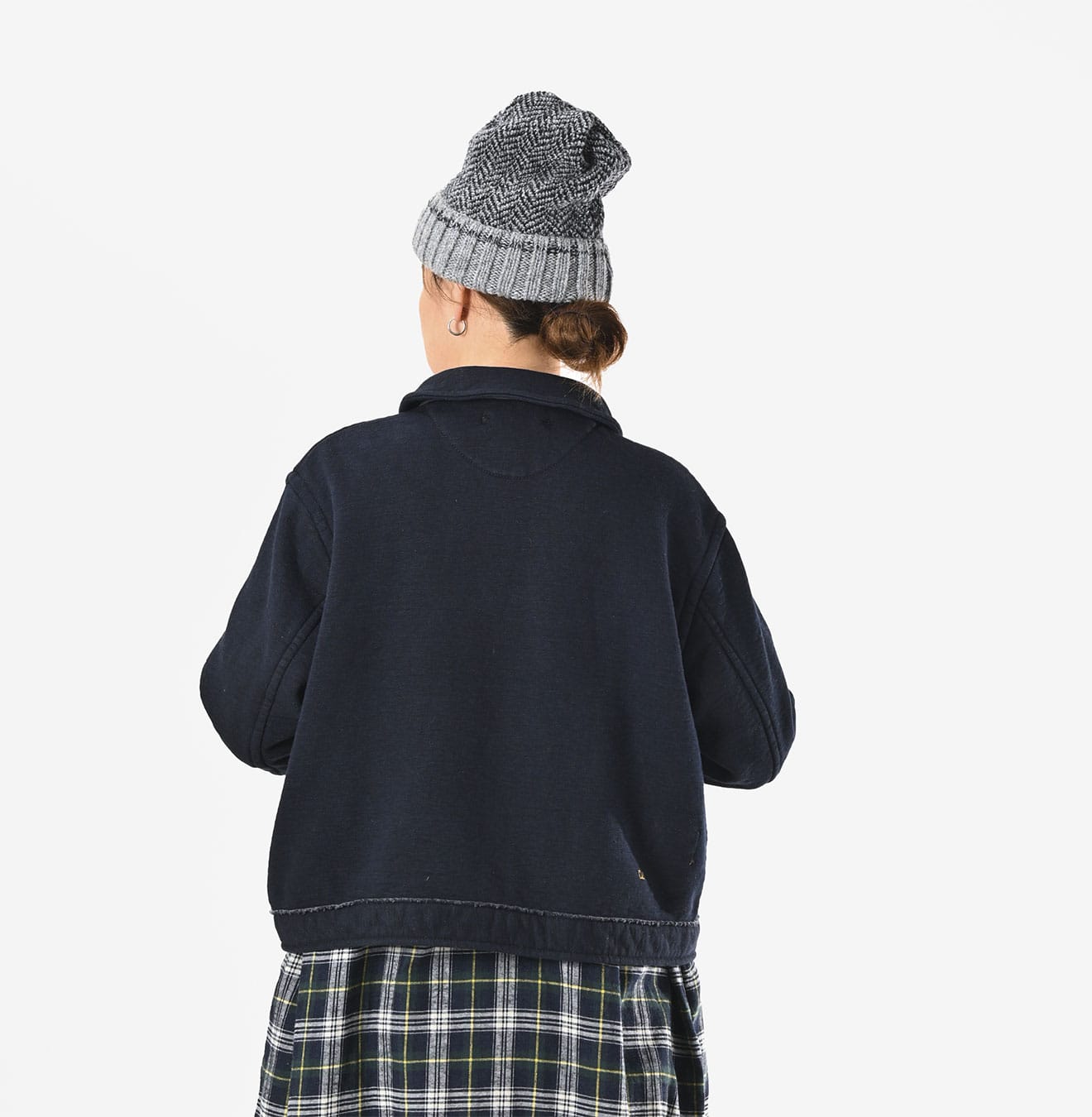 45R Indigo Hokkaido Cotton Fleece Annie Blouson