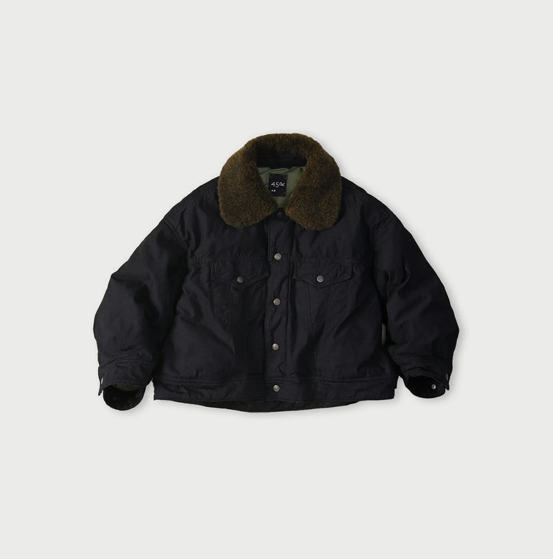 45R Indigo Lightweight Back Sateen × Nylon Annie G Blouson - Image 1