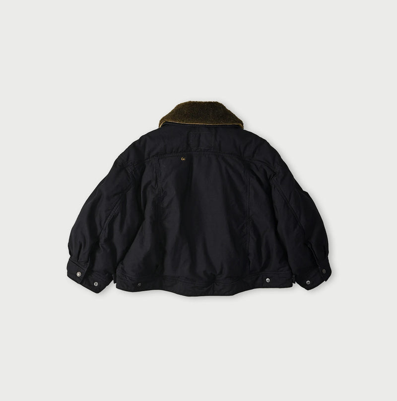 45R Indigo Lightweight Back Sateen × Nylon Annie G Blouson - Image 16