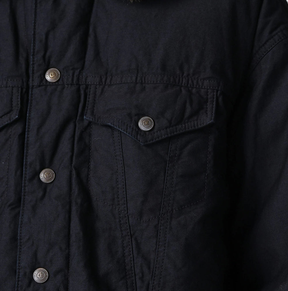 45R Indigo Lightweight Back Sateen × Nylon Annie G Blouson