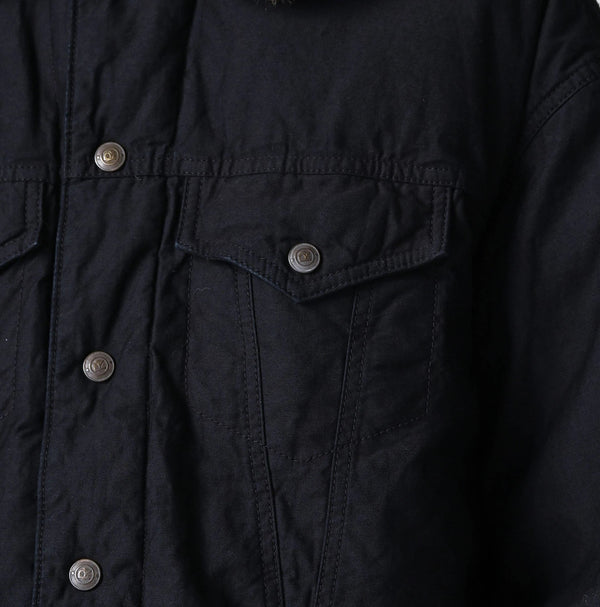 45R Indigo Lightweight Back Sateen × Nylon Annie G Blouson