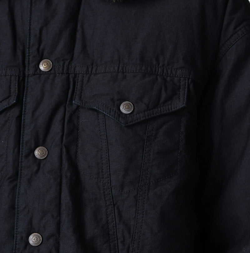 45R Indigo Lightweight Back Sateen × Nylon Annie G Blouson - Image 7