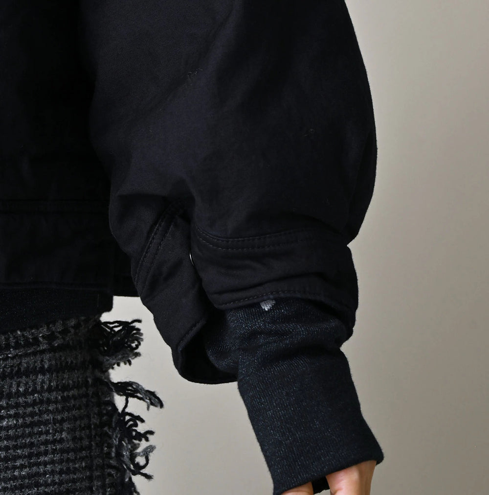 45R Indigo Lightweight Back Sateen × Nylon Annie G Blouson
