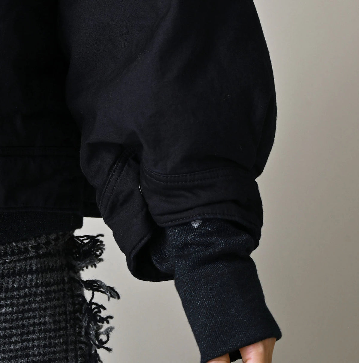 45R Indigo Lightweight Back Sateen × Nylon Annie G Blouson