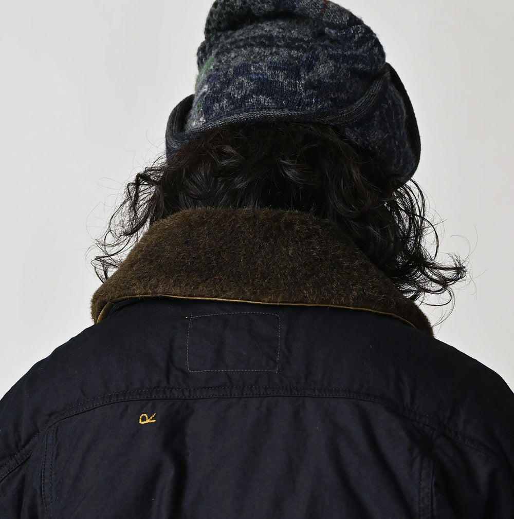 45R Indigo Lightweight Back Sateen × Nylon Annie G Blouson