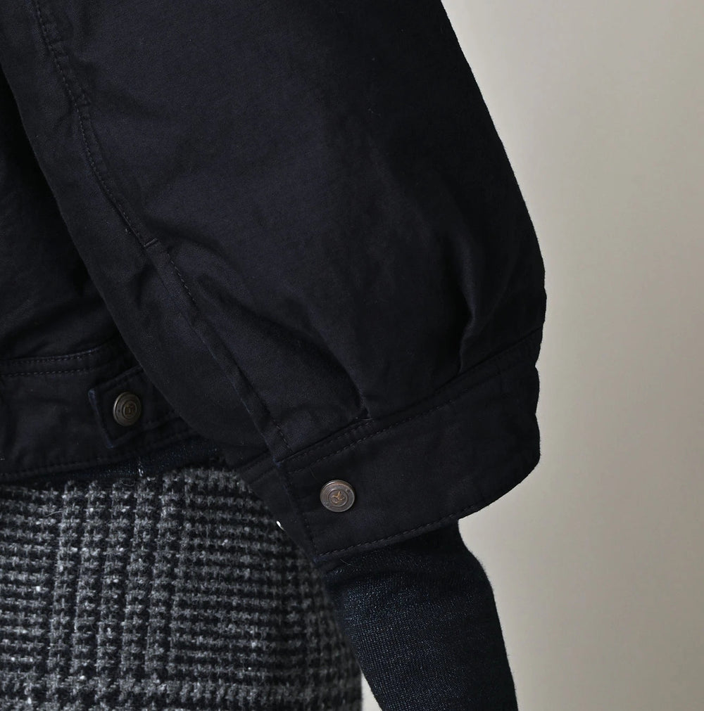 45R Indigo Lightweight Back Sateen × Nylon Annie G Blouson