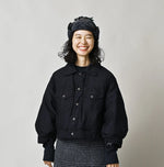 45R Indigo Lightweight Back Sateen × Nylon Annie G Blouson