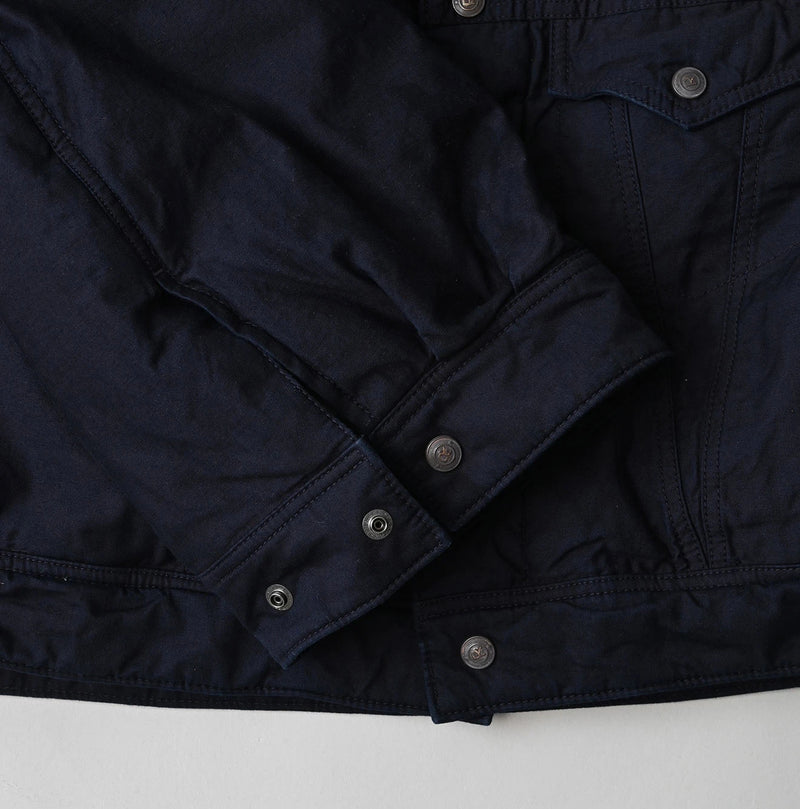 45R Indigo Lightweight Back Sateen × Nylon Annie G Blouson - Image 23