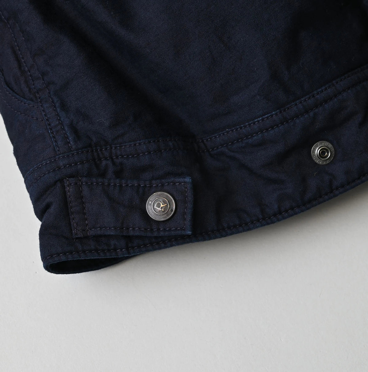 45R Indigo Lightweight Back Sateen × Nylon Annie G Blouson